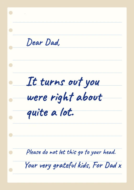 It turns out you were right about quite a lot.
